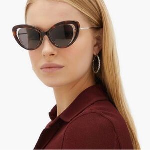 Alexander McQueen cat eye sunglasses